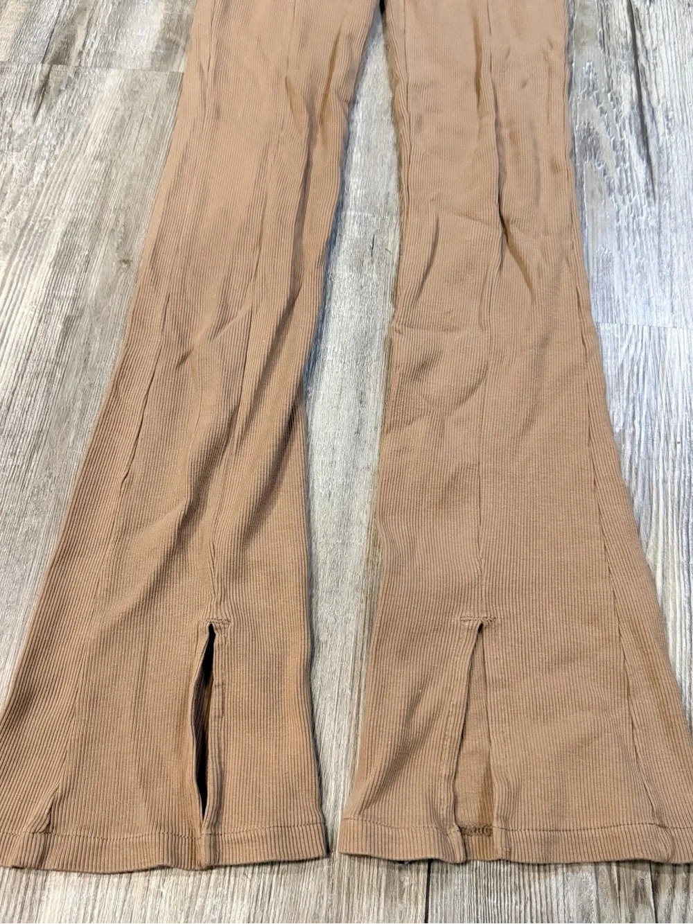 Zara Kids Camel Brown Flared Sweatpants